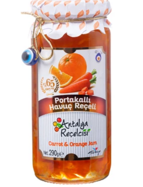 Antalya Recelcisi Portakallı Havuç Receli Carrot & Orange Jam 290g