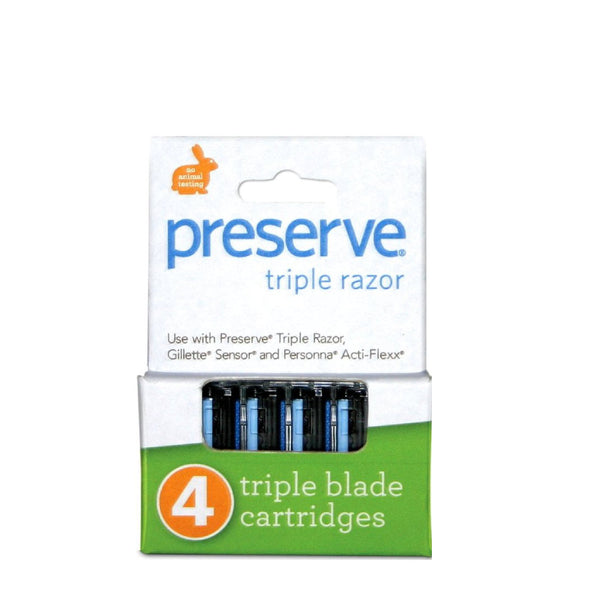 Preserve Triple Razor 4 Triple Blade Cartridges