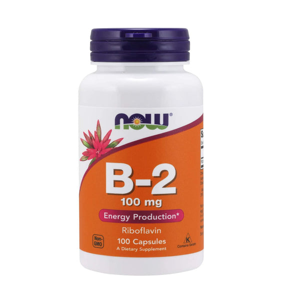 Now B-2 100mg Energy Production 100 Capsules