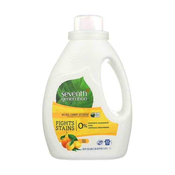Seventh Generation Liquid Laundry Detergent Fresh Citrus 50 fl oz