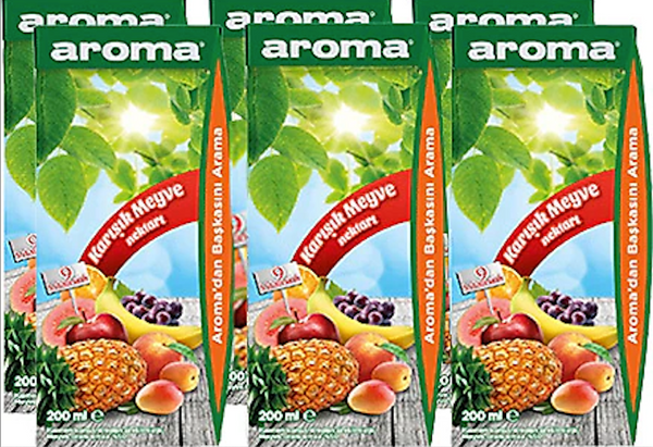 Aroma Mixed Fruit Nektar 200mlx6