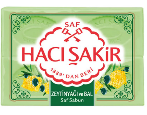 Haci Sakir Olive Oil & Honey Soap Bars 600g
