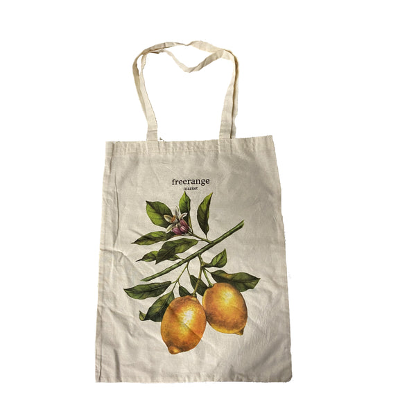 Freerange Lemons Pattern Reusable Shopping Bag